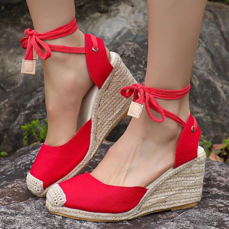 Women's Platform Wedge Espadrille Sandals