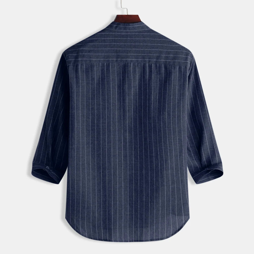 Linen Shirt Men Brief Breathable Comfy Solid Color Long Sleeve Loose Harajuku Casual Blouse Hawaiian Shirt Camisa Masculina 2022
