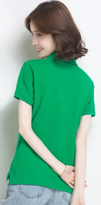 The Relaxed Cotton Polo — Women's