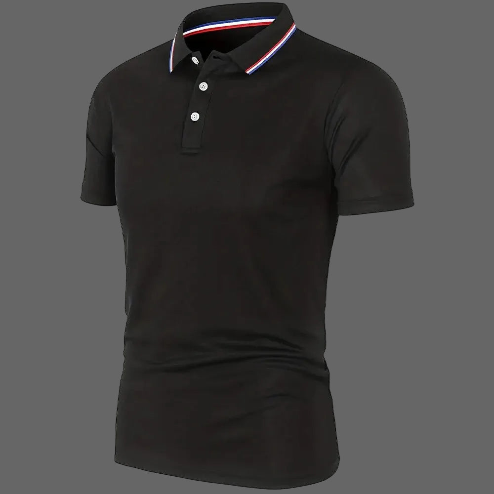 2025 Hot Sale Men's Summer Casual Breathable Comfortable Polo Shirt Men's Solid Color High Quality Short Sleeve T-Shirt My Phase Fashion