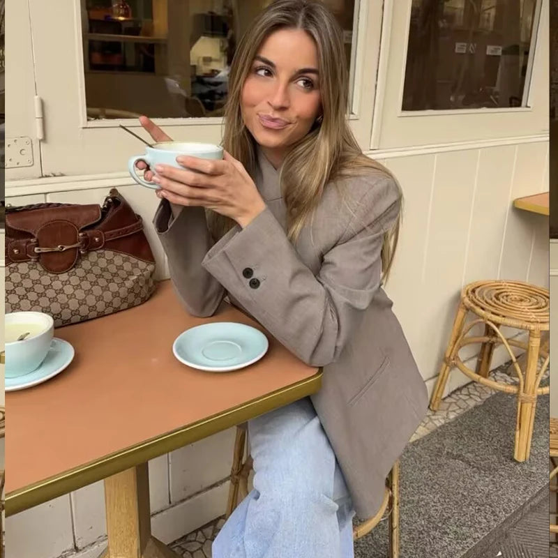 Women's Autumn Blazers Blouse 2026 New Fashion Young Women's Elegant Travel Holiday Jackets Spring Street Sarm Blazers Jackets My Phase Fashion