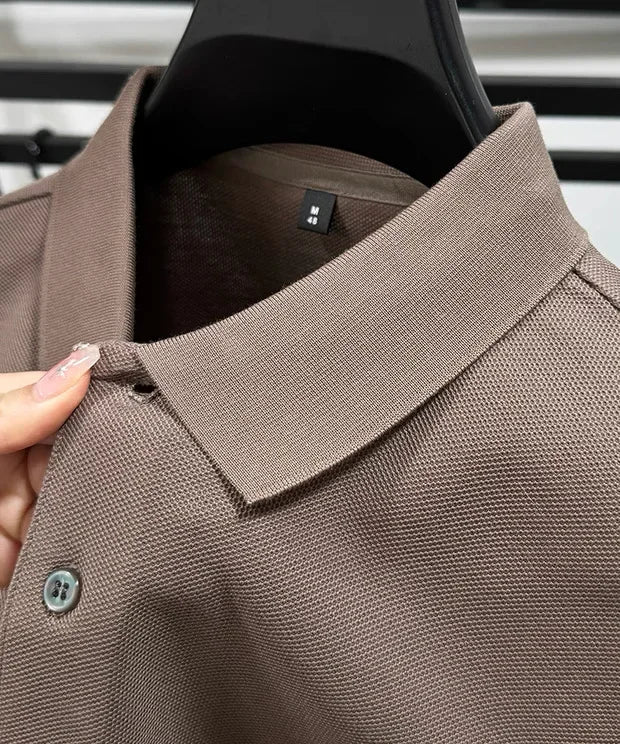 Pure cotton high-end short sleeve polo
