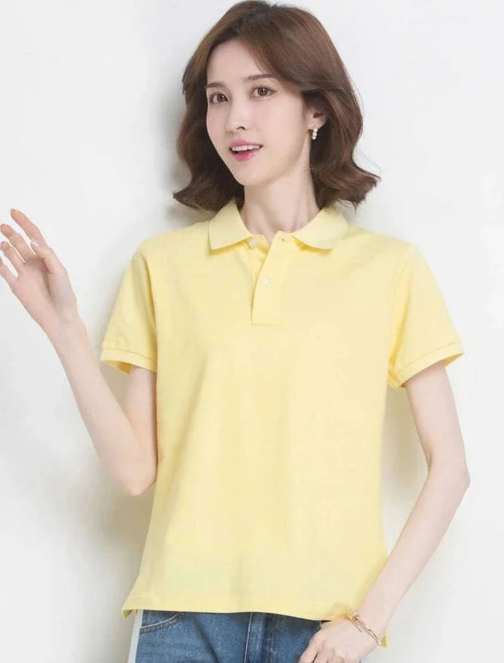 The Relaxed Cotton Polo — Women's