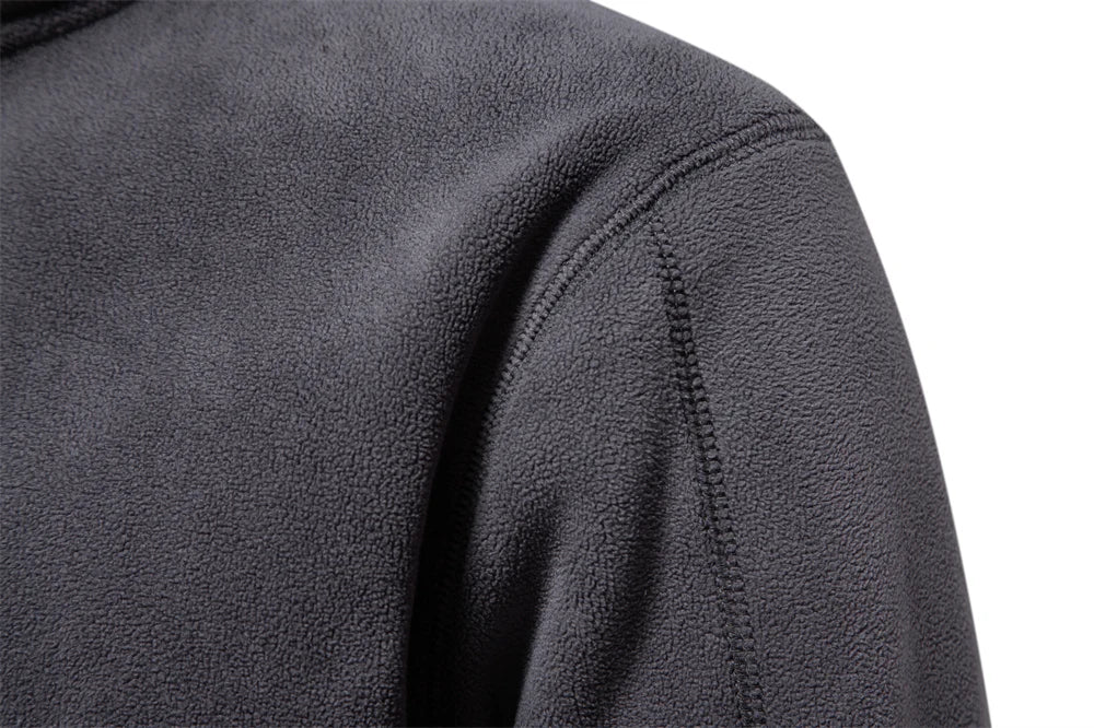 AIOPESON Brand Quality Thicken Warm Fleece Jacket for Men Zipper Neck Pullover Men's Sweatshirt Soft Shell Mens Jacket My Phase Fashion