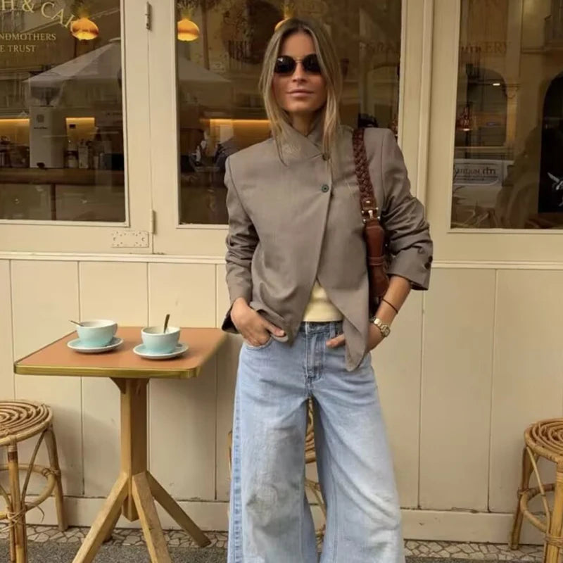 Women's Autumn Blazers Blouse 2026 New Fashion Young Women's Elegant Travel Holiday Jackets Spring Street Sarm Blazers Jackets My Phase Fashion