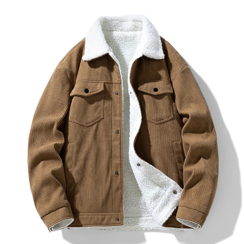 Men's Warm Trucker Corduroy Jackets