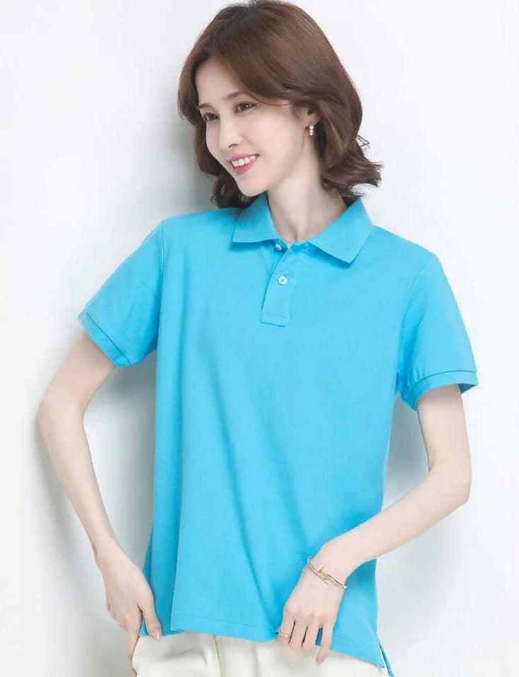 The Relaxed Cotton Polo — Women's