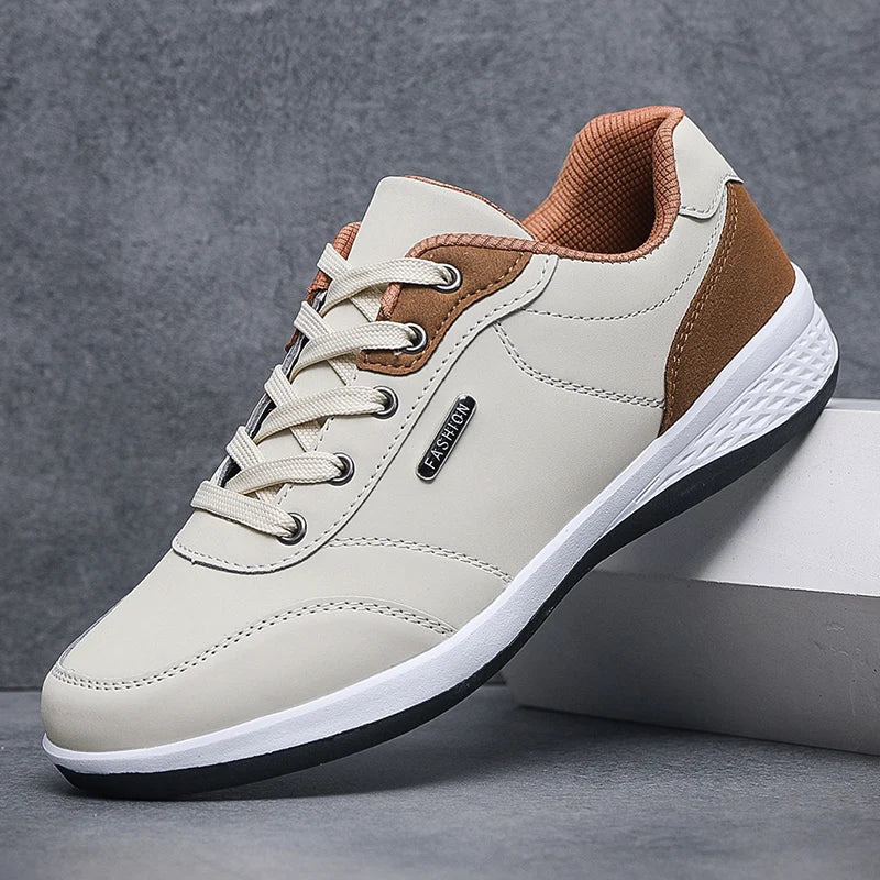 YRZL Men's Waterproof Walking Sneakers