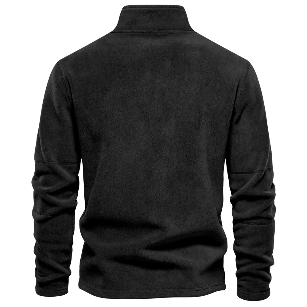 AIOPESON Brand Quality Thicken Warm Fleece Jacket for Men Zipper Neck Pullover Men's Sweatshirt Soft Shell Mens Jacket My Phase Fashion