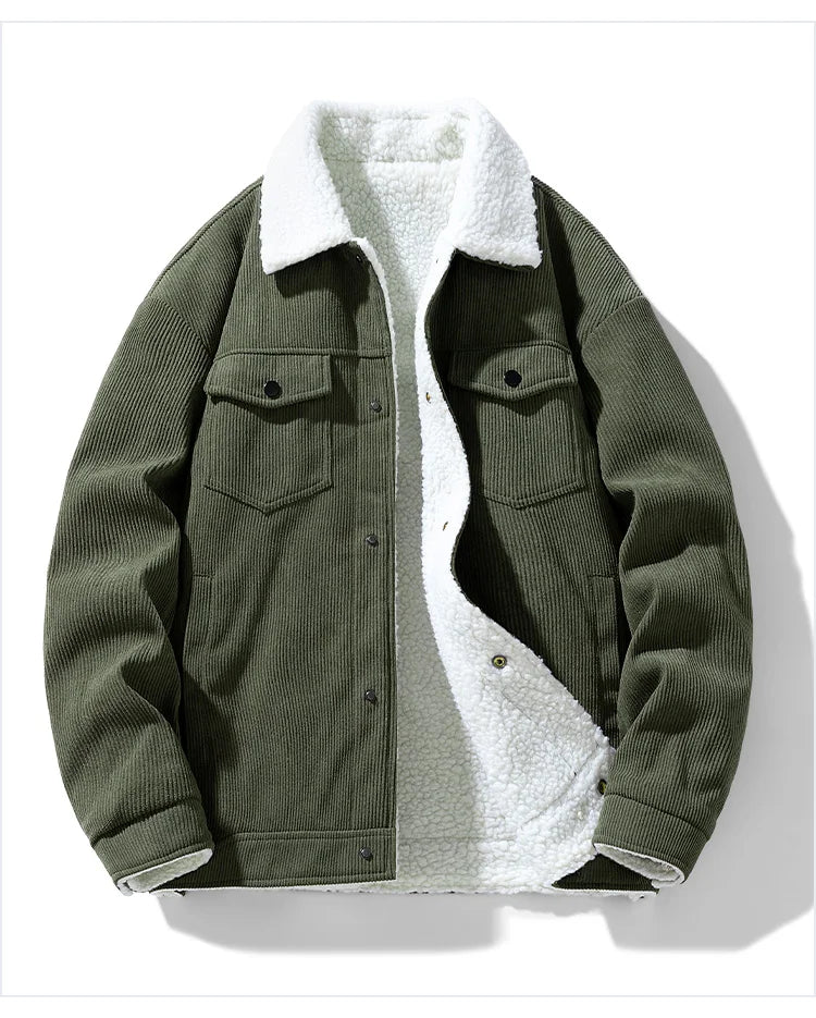 Men's Warm Trucker Corduroy Jackets