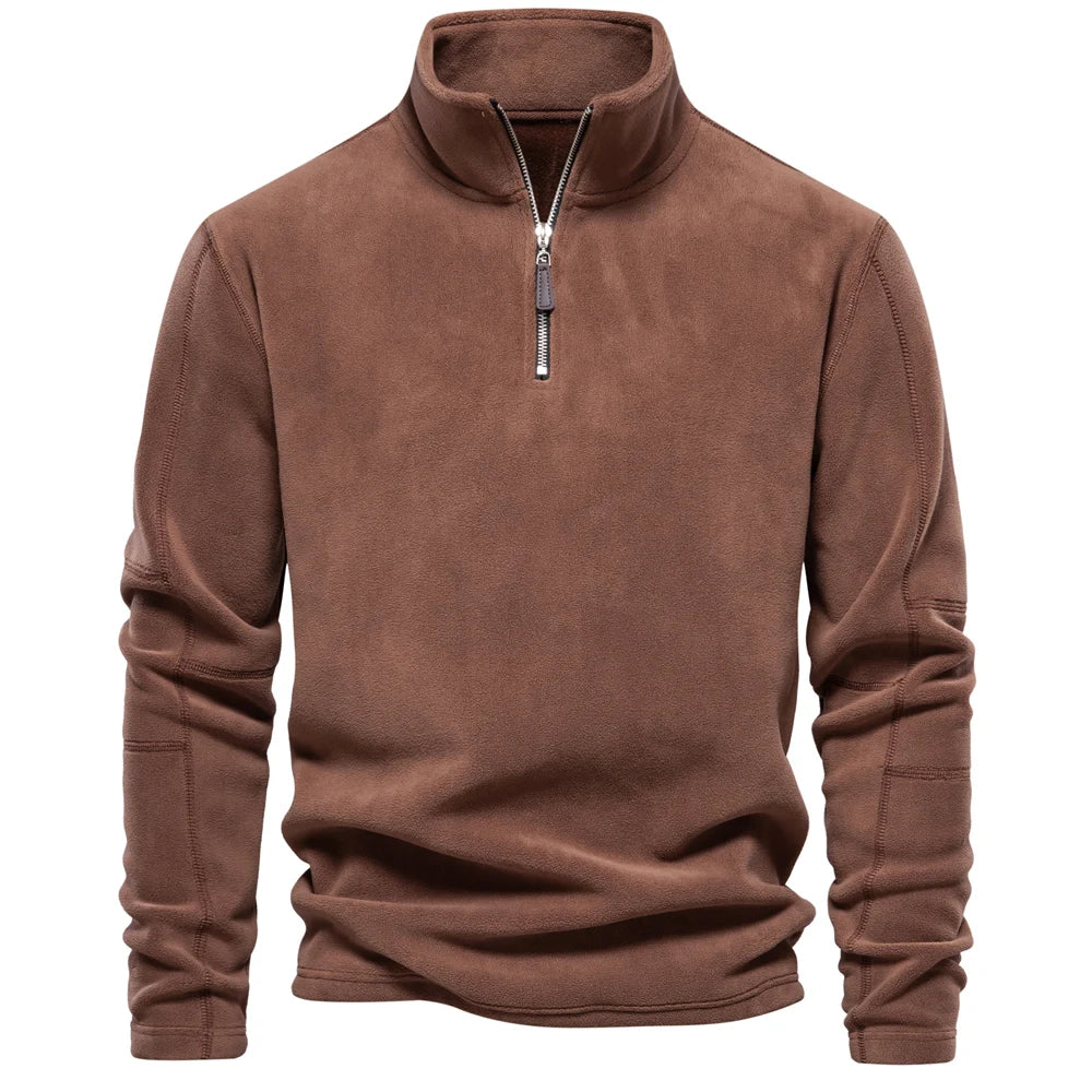 AIOPESON Zipper Fleece Jacket for Men My Phase Fashion