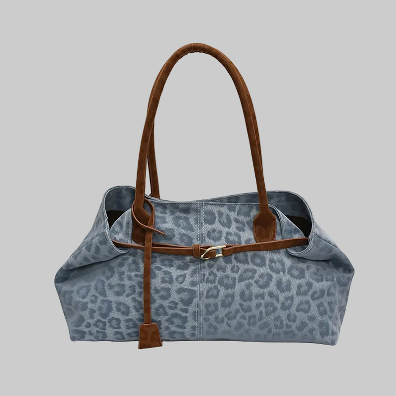 Leopard Leather PU Shoulder Bag
