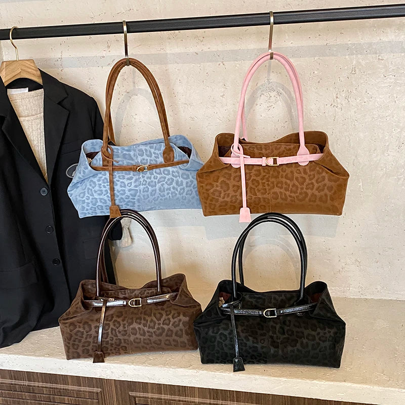 Leopard Leather PU Shoulder Bag