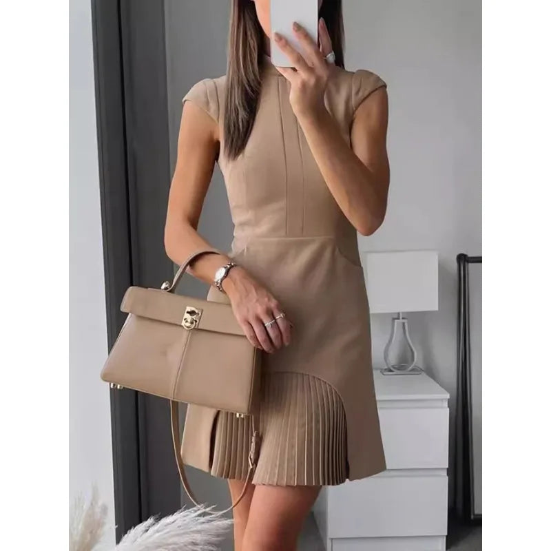 Women's Sleeveless A-Line Business Dress