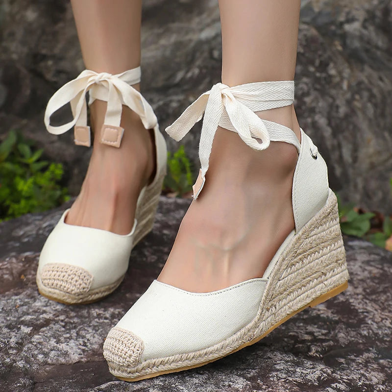 Women's Platform Wedge Espadrille Sandals