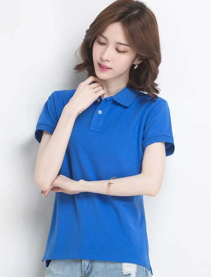 The Relaxed Cotton Polo — Women's