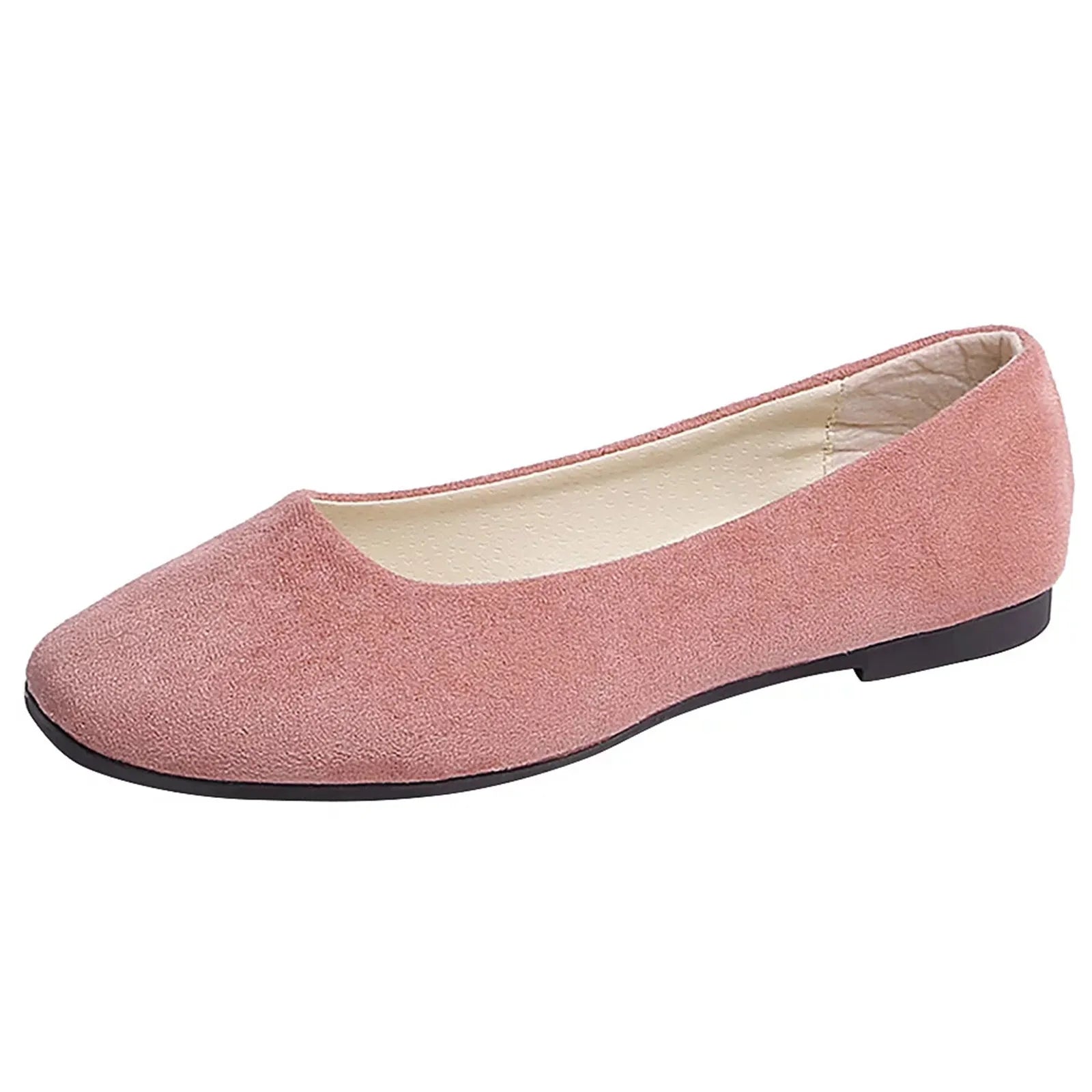 Women Suede Loafers Flat Heel Shoes