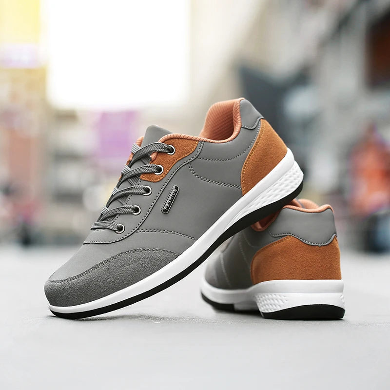YRZL Men's Waterproof Walking Sneakers