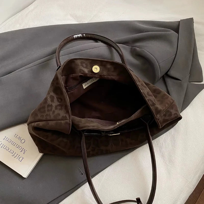 Leopard Leather PU Shoulder Bag