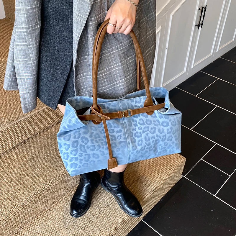 Leopard Leather PU Shoulder Bag