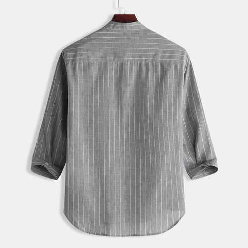 Linen Shirt Men Brief Breathable Comfy Solid Color Long Sleeve Loose Harajuku Casual Blouse Hawaiian Shirt Camisa Masculina 2022