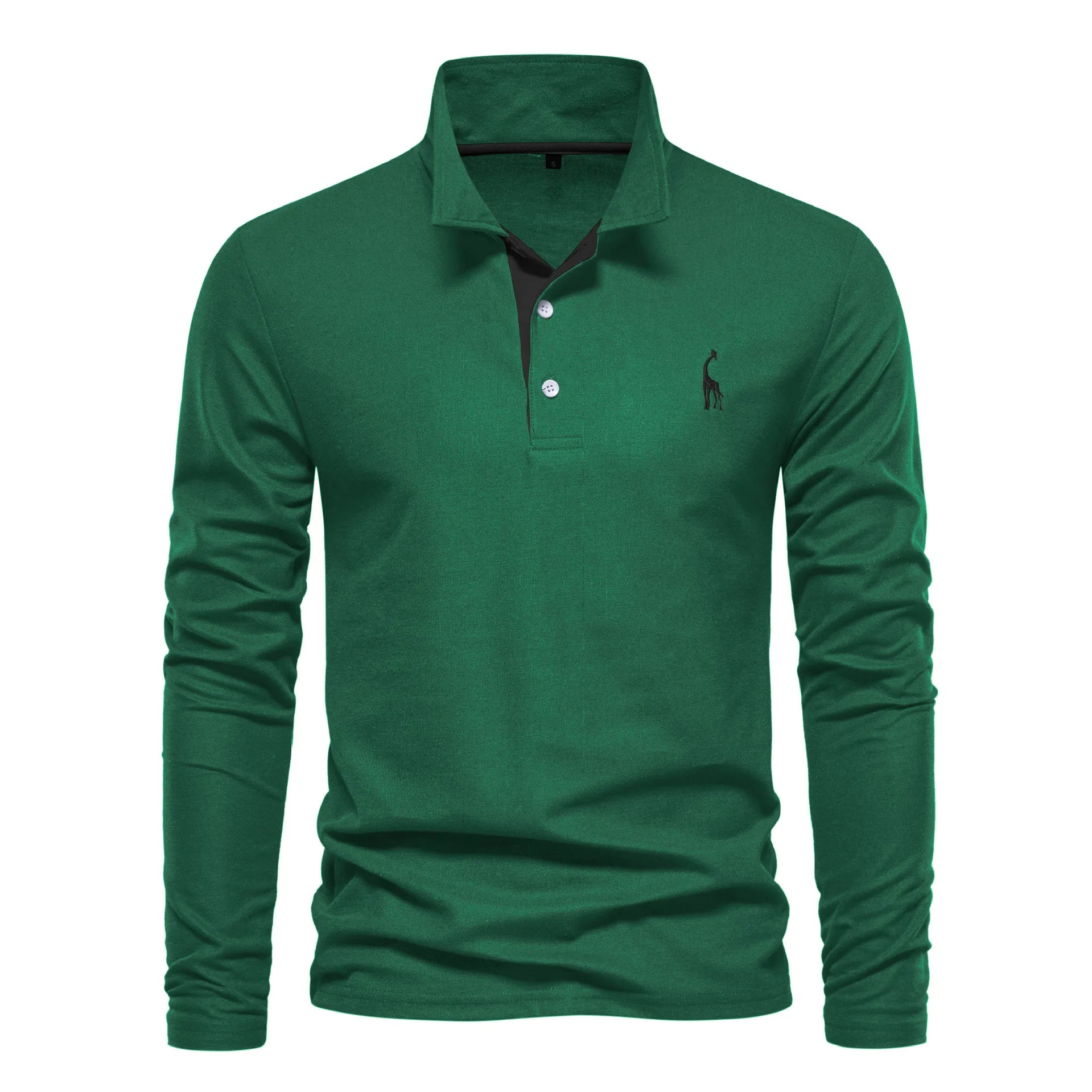 The Embroidered Golf Polo — Long Sleeve