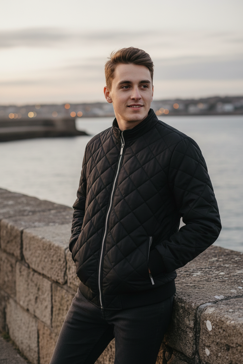 Black Bomber Jacket Lifestyle