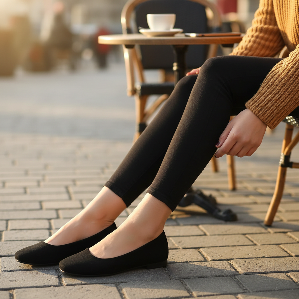 Women Suede Loafers Flat Heel Shoes