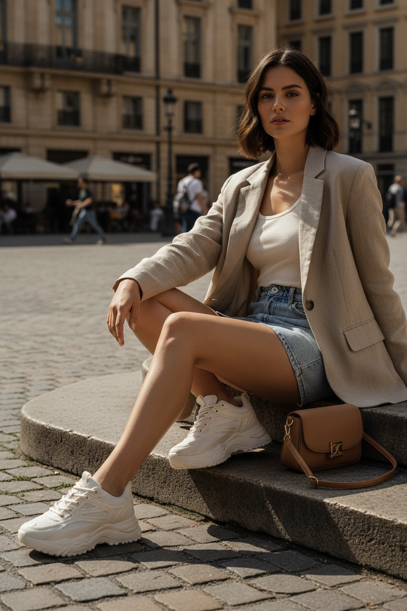 Chunky Platform — Beige Steps