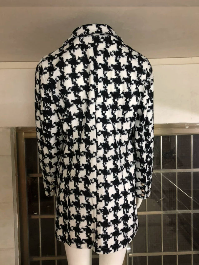 Long-sleeved blazer double-breasted woolen coat My Phase Fashion