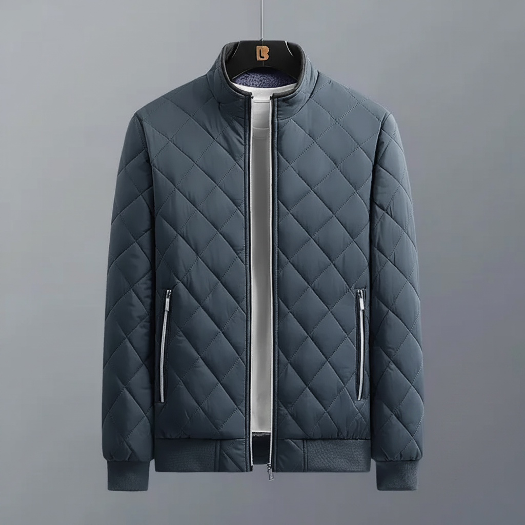 Grey Bomber Jacket — No Watermark