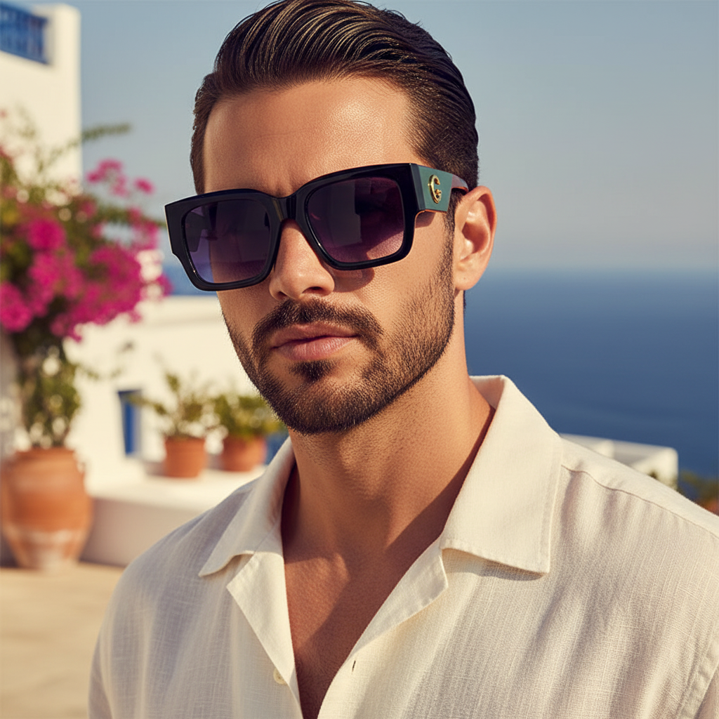 Phase Sunglasses — Red Portrait