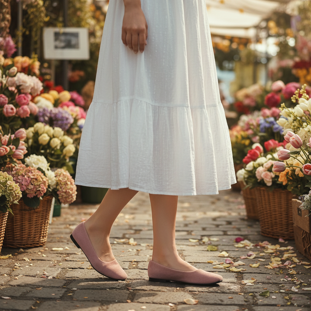 Women Suede Loafers Flat Heel Shoes