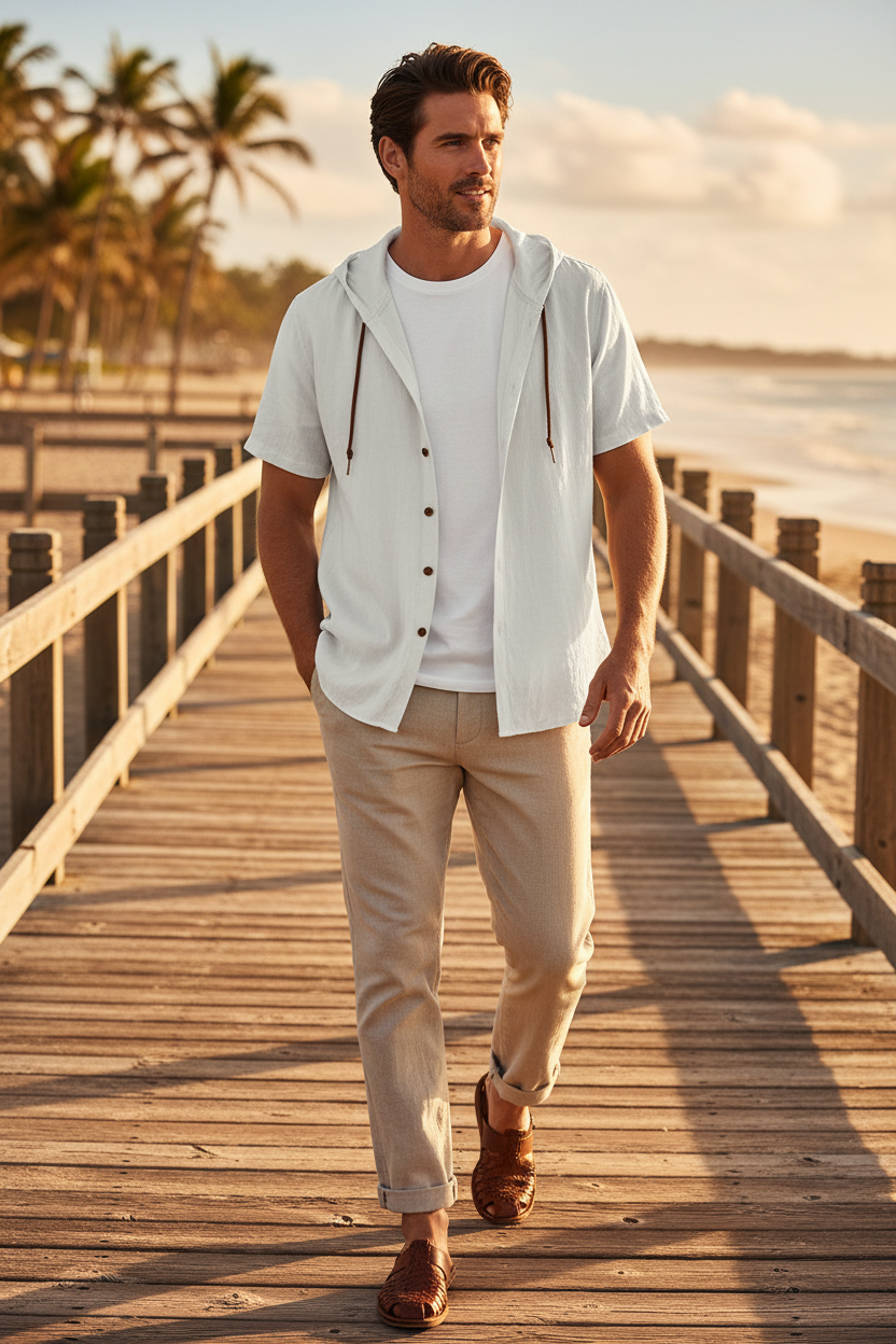 Relaxed Linen Shirt — White