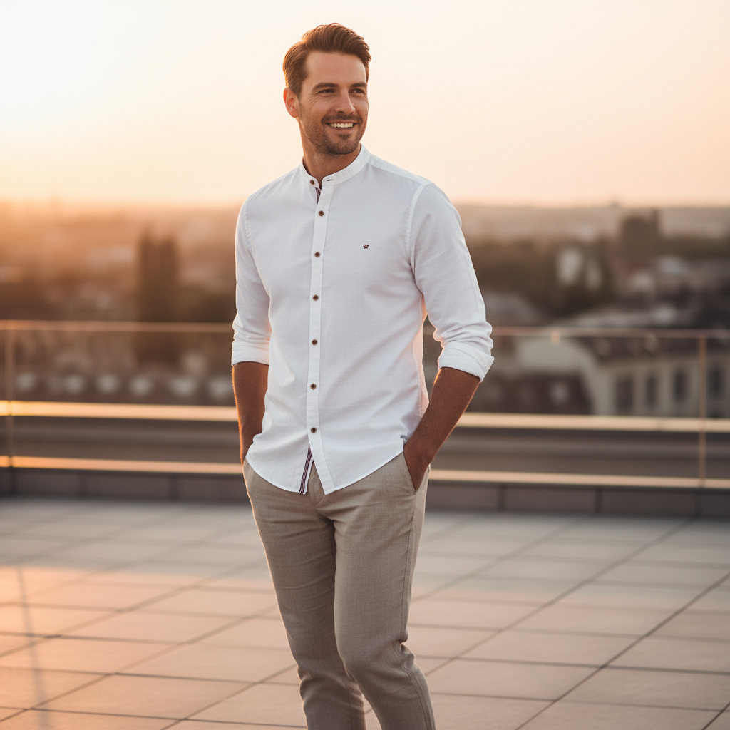 AIOPESON 100% Cotton Social Shirt